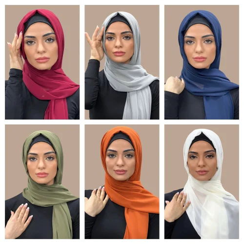 Plain chiffon hijabs in bulk Manufactrurer in Gujrat