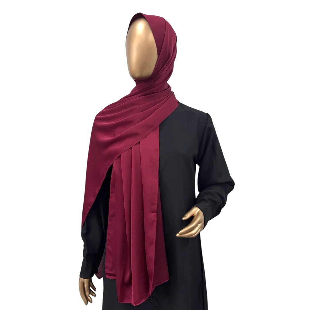 Premium bubble satin hijab wholesale in Surat 