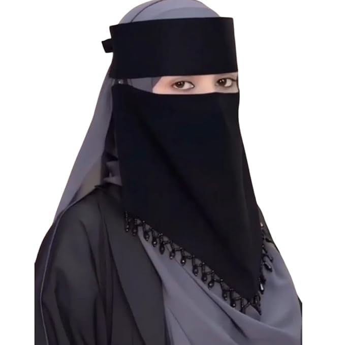 Hand work V shape niqab wholesale
